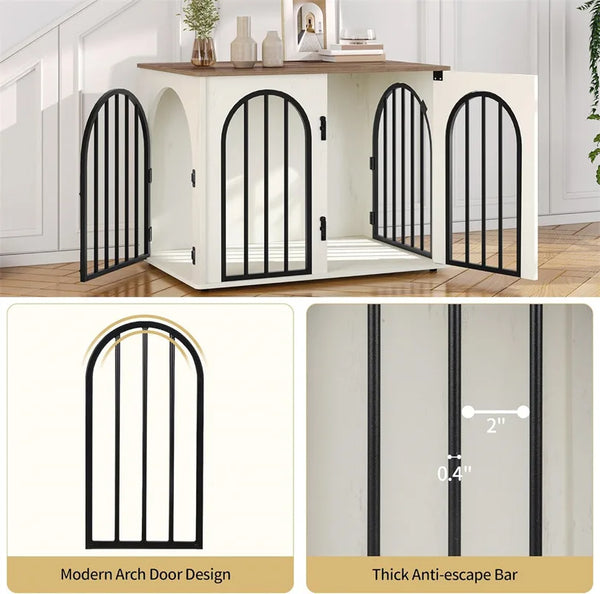 Indoor Dog Villa & Kennel Combo